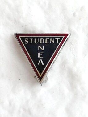 Student NEA National Education Association Sterling Silver 925 Vintage Brooch